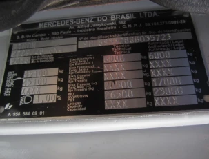 Caminhão Mercedes Bens Atron 2729 Tanque Gascom Novo