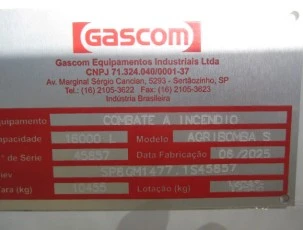 Caminhão Volkswagen 26-220 Tanque Pipa Bombeiro Gascom Novo 16000L