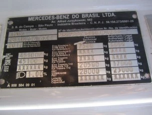 Caminhão Mercedes Benz MB Axor 2831 Caçamba Basculante